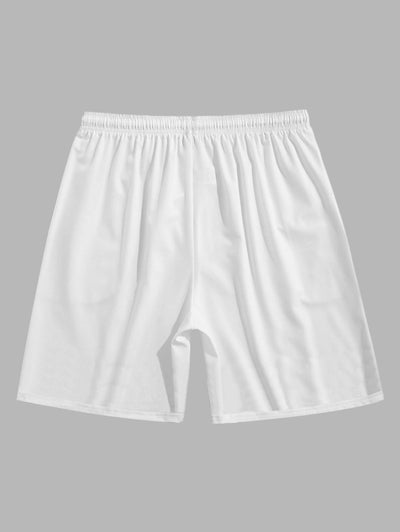 Men's Casual Floral Printed Drawstring Beach Vacation Shorts