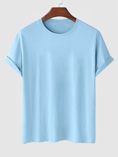 Men's Casual Playing Card Spades Letter Graphic Printed Crew Neck Short Sleeves T-shirt