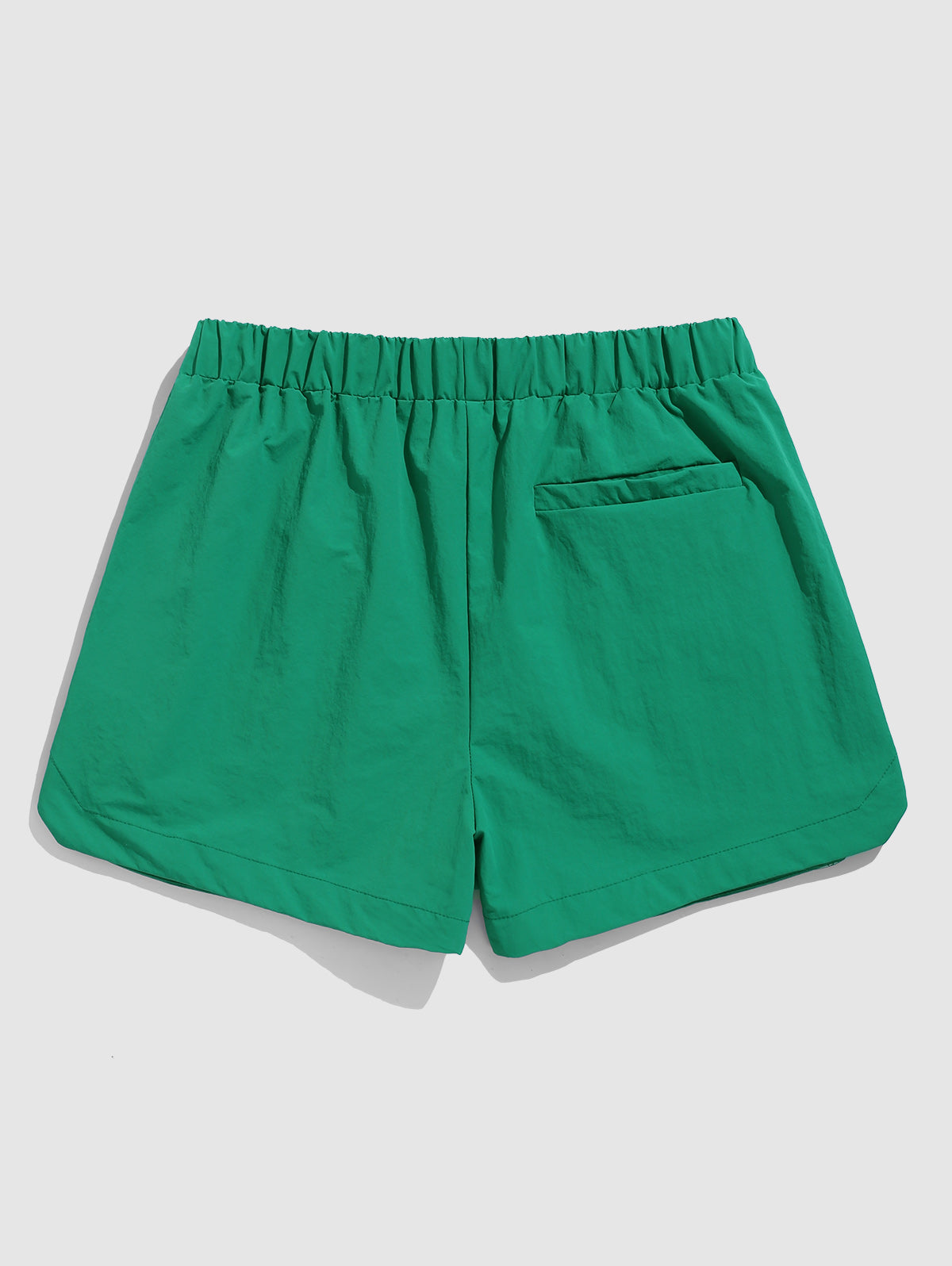 Men's Contrast Color Letter Print Drawstring Casual Shorts