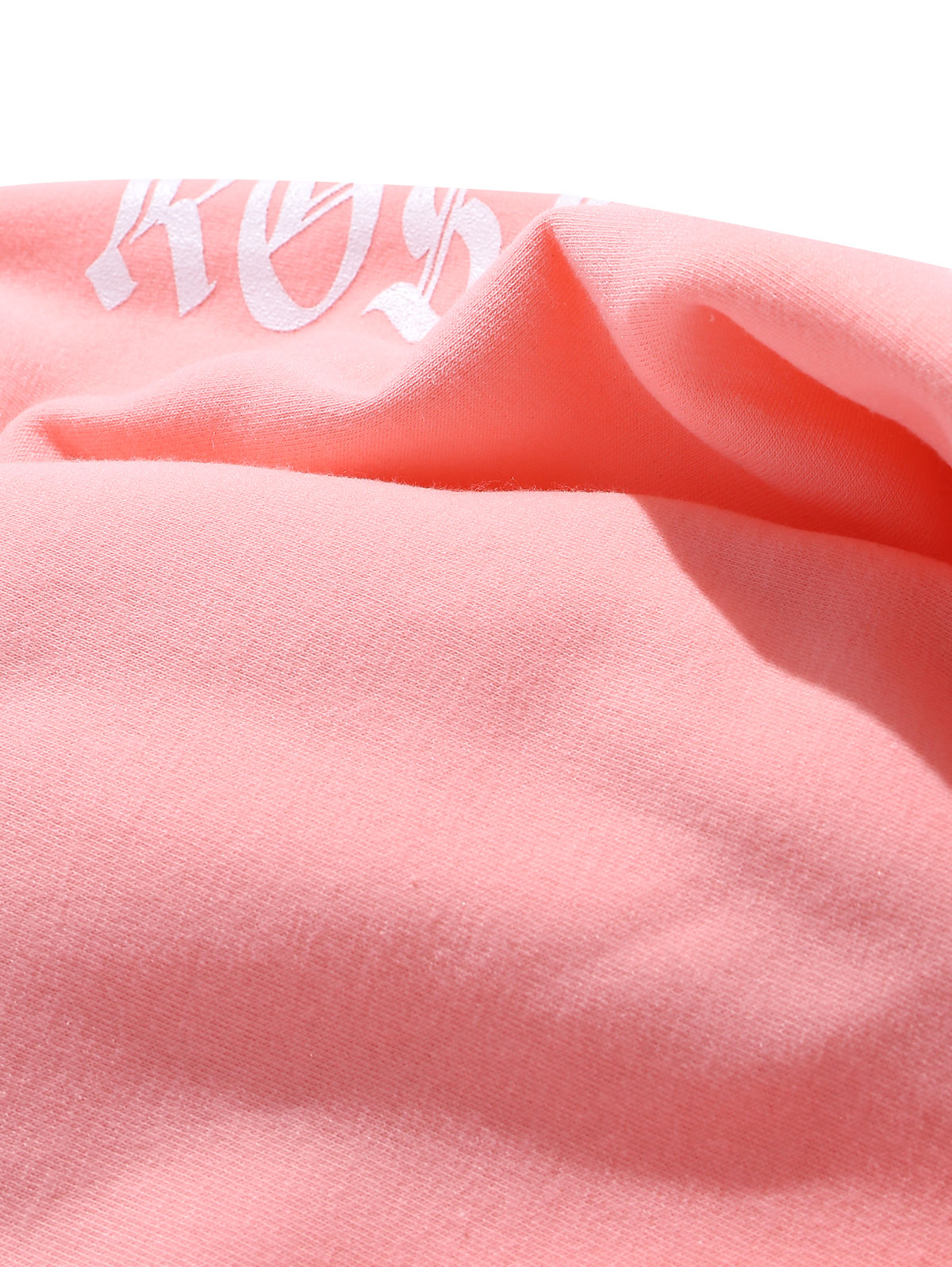 Rose Letter Fleece Kangaroo Pocket Pullover Hoodie