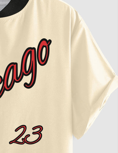 Mens Chicago Graphic Baseball Shirt