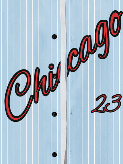 Mens Chicago Graphic Baseball Shirt