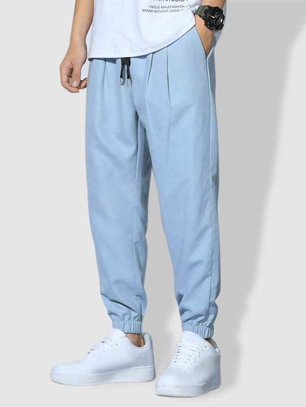 Mens Drawstring Pocket Jogger Pants