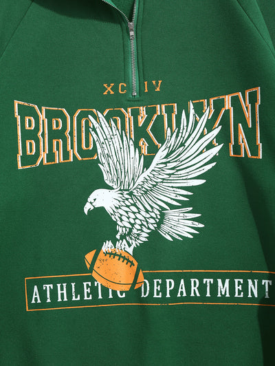 Mens BROOKLYN Eagle Blokecore Sweatshirt Kosyway