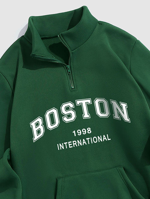 Mens BOSTON Fleece-lined Sweatshirt