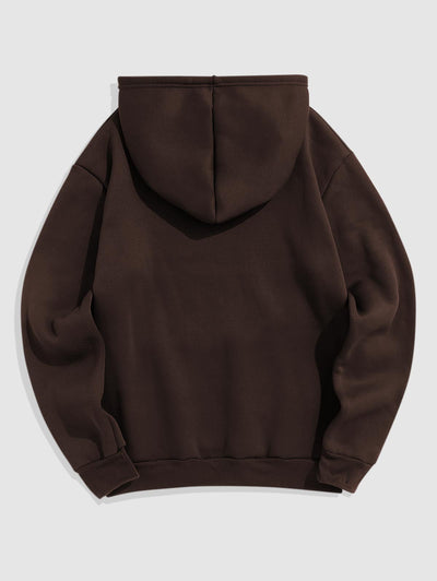 Mens Fleece Lining Essentials Pullover Hoodie