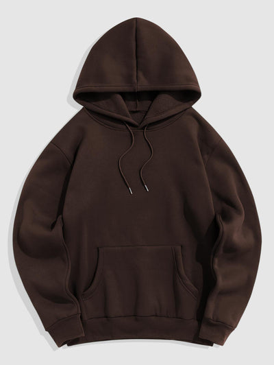 Mens Fleece Lining Essentials Pullover Hoodie