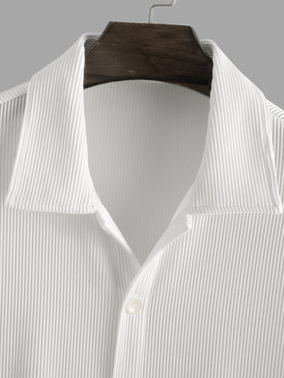 Chemise décontractée à motif géométrique pour hommes