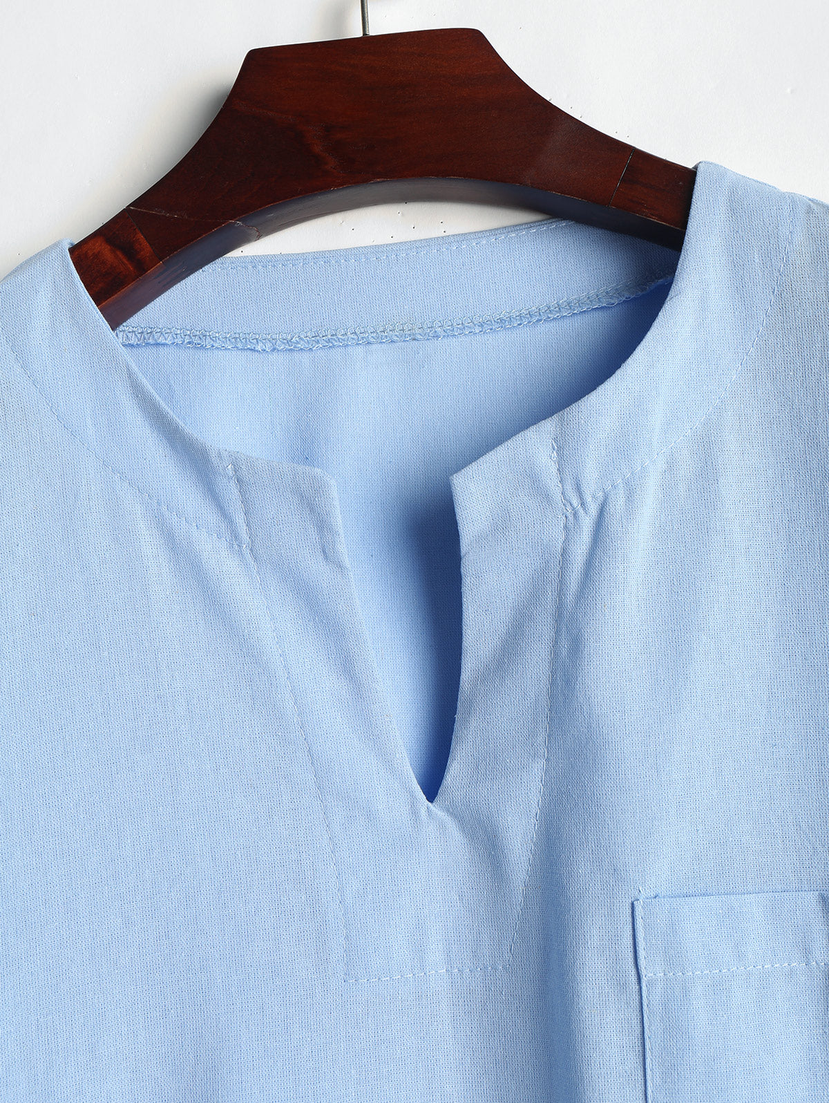 Chemise décontractée en dentelle évidée respirante pour hommes