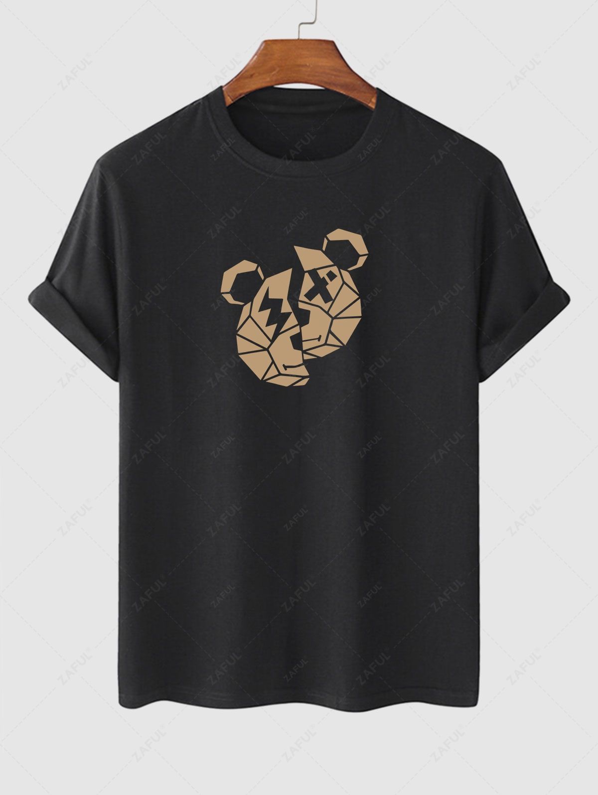 Bear Print Short Sleeve T Shirt