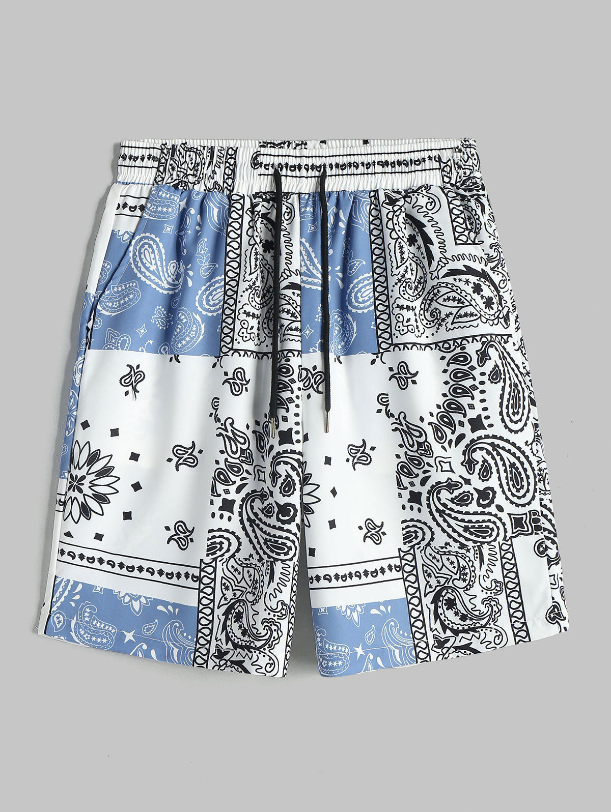 Mens Ethnic Style Paisley Vacation Shorts