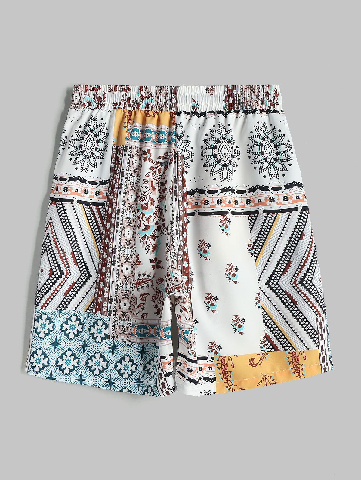 Mens Ethnic Style Paisley Vacation Shorts