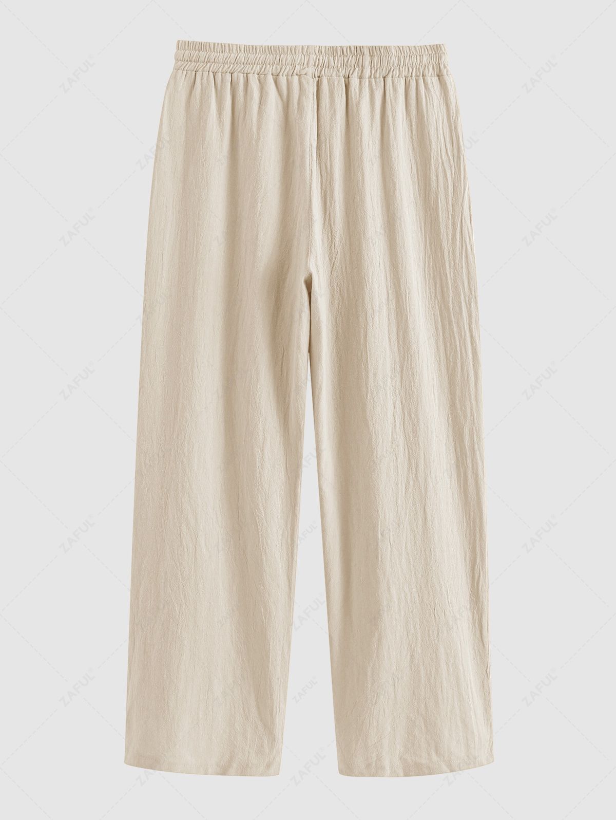 Solid Color Basic Linen Pants