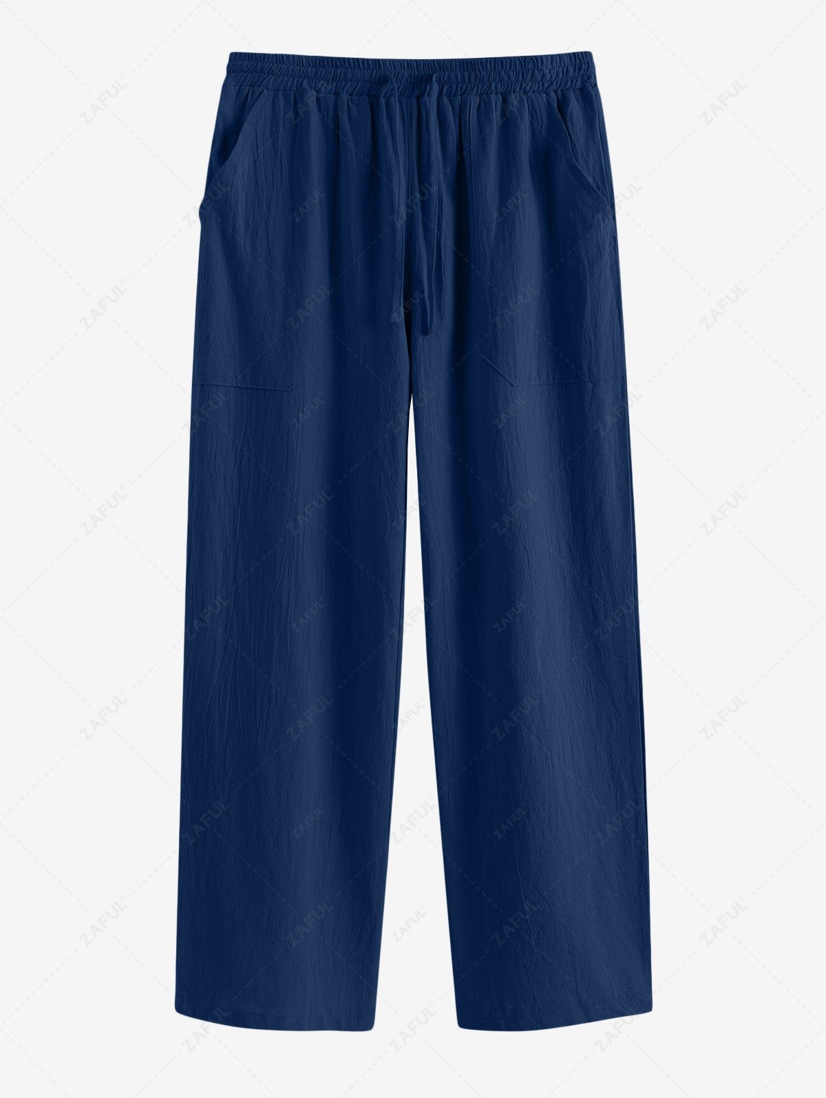 Solid Color Basic Linen Pants Kosyway