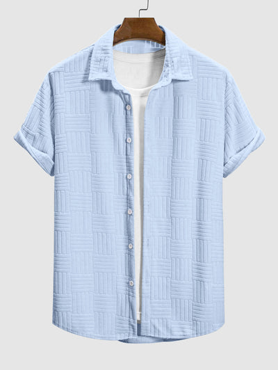 Chemise à motif abstrait pour homme