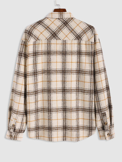 Men's Long-Sleeve Flannel Shirt Kosyway