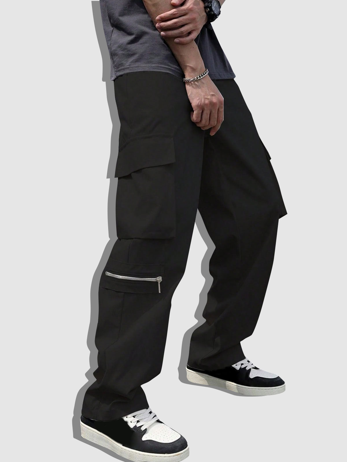 Men's Side Pockets Design Cargo Pants