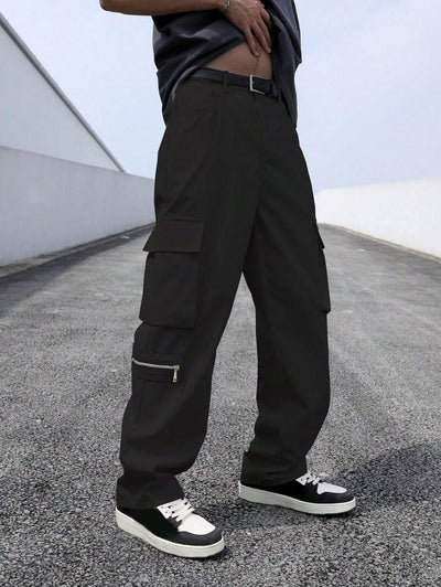 Men's Side Pockets Design Cargo Pants