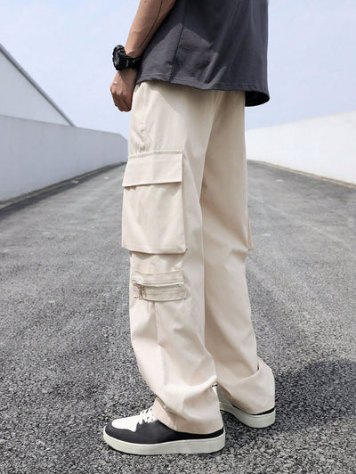 Men's Side Pockets Design Cargo Pants