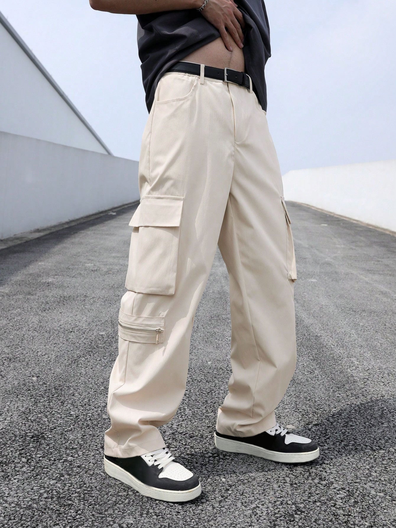 Men's Side Pockets Design Cargo Pants