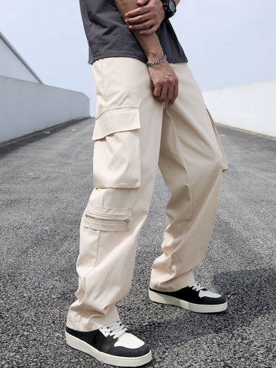 Men's Side Pockets Design Cargo Pants