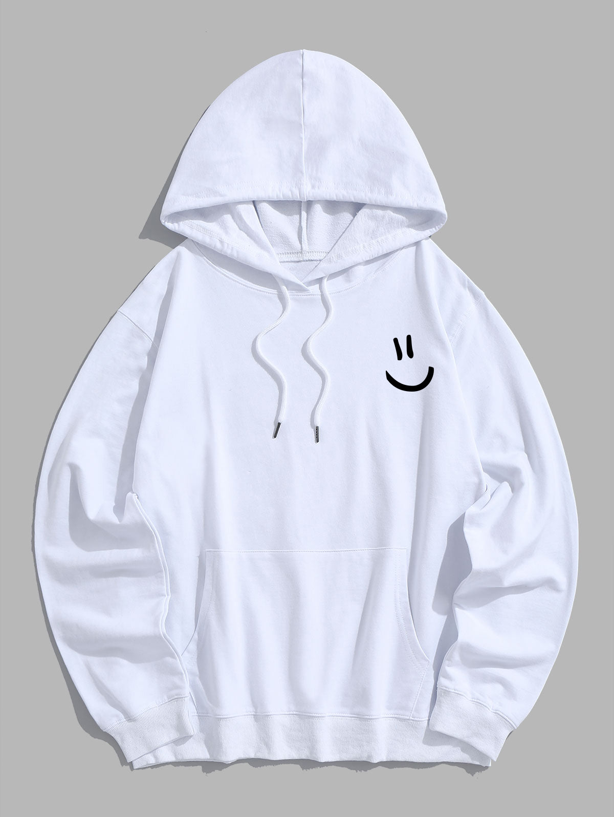 Men's Simple Smile Face Hoodie