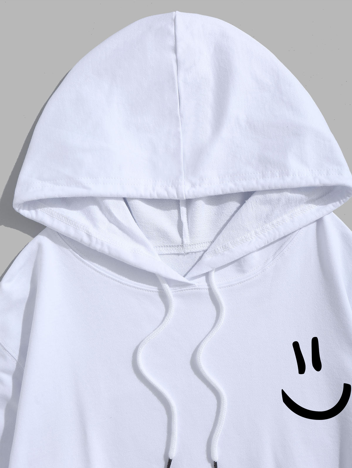 Men's Simple Smile Face Hoodie Kosyway