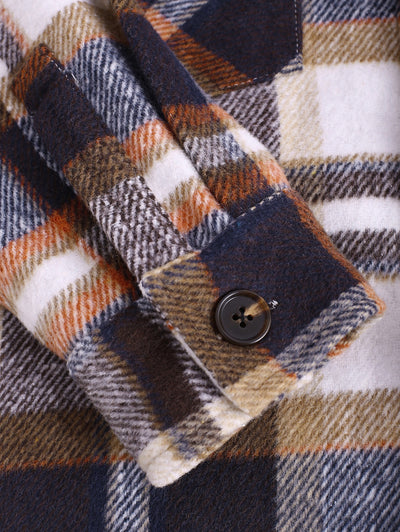 Men's Vintage Plaid Cargo Shirts