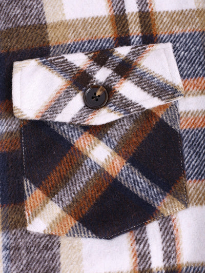 Men's Vintage Plaid Cargo Shirts