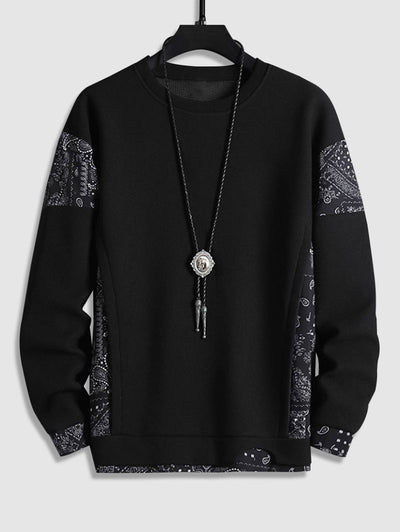 Men's Vintage Ethnic Paisley Sweatshirt