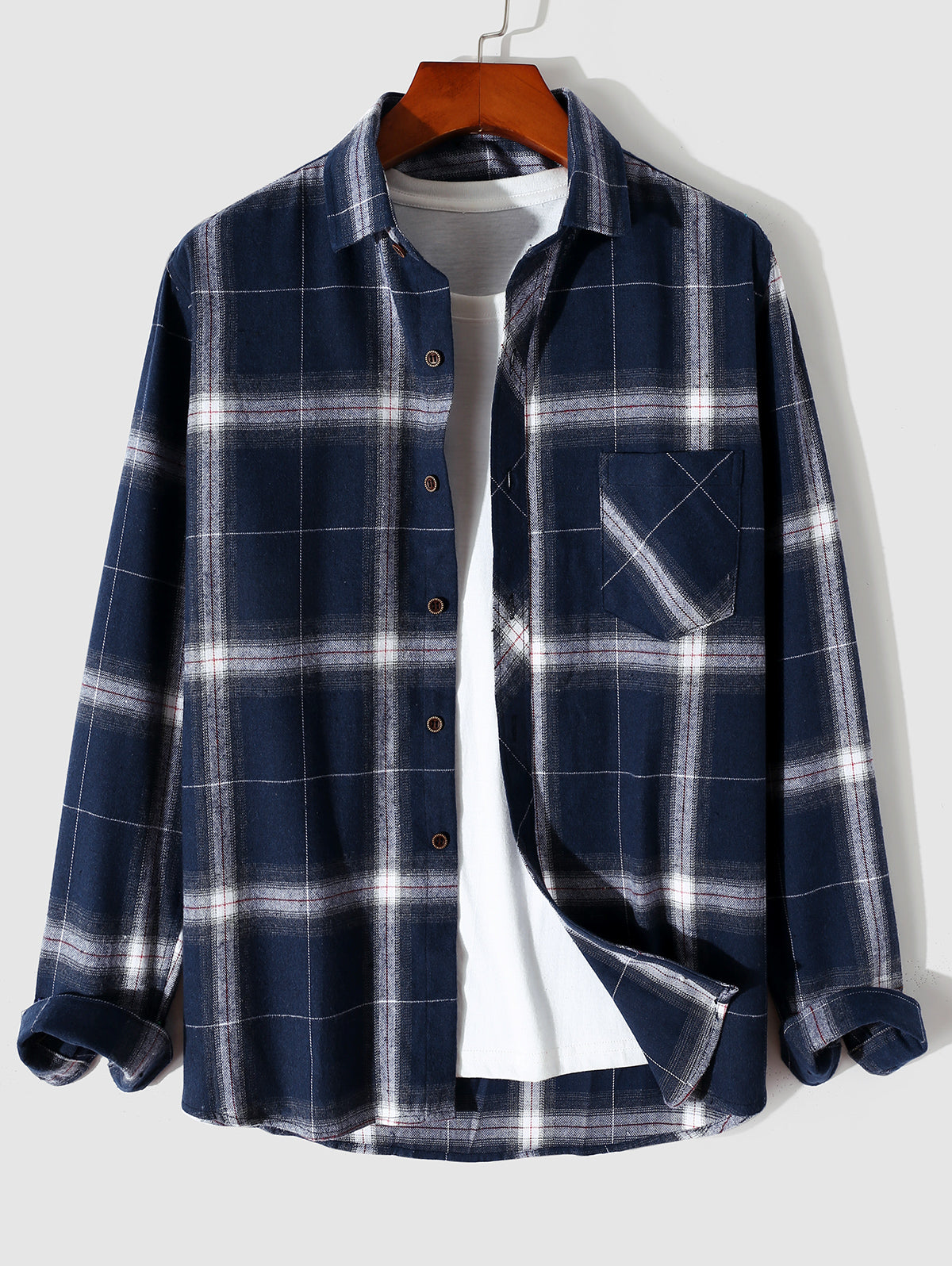 Men's Casual Plaid Shirt