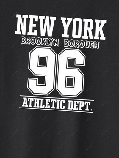 Men's NEW YORK Letter Graphic Printed Short Sleeves T-shirt