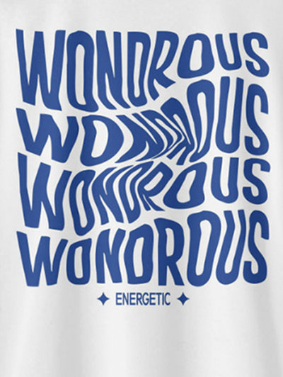 Men's Letter Wondrous Printed Short Sleeves T-shirt And Drawstring Casual Shorts Set