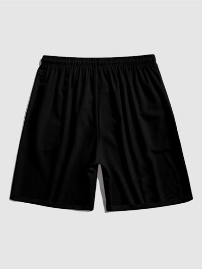 Men's Casual Jacquard Textured Camp Collar Button Up Short Sleeves Shirt And Letter Patch Desigh Drawstring Shorts Set