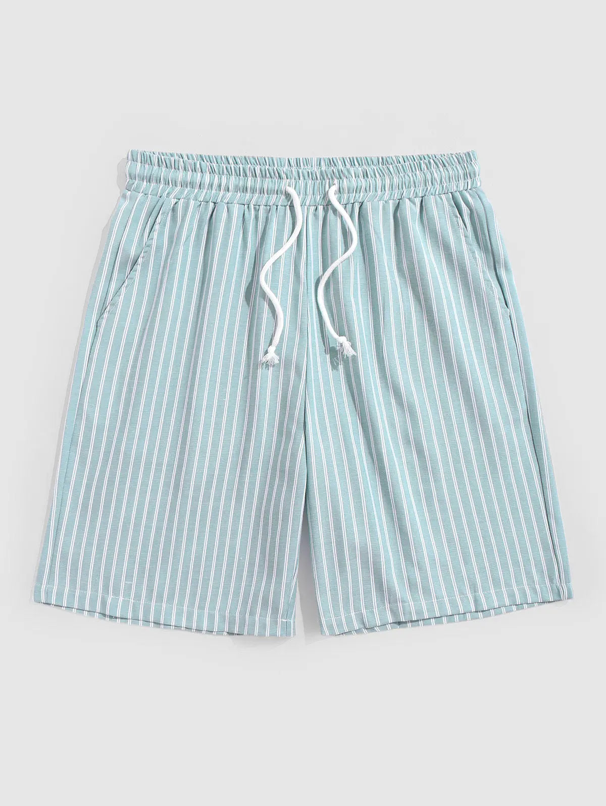 Men's Striped Drawstring Casual Shorts Kosyway