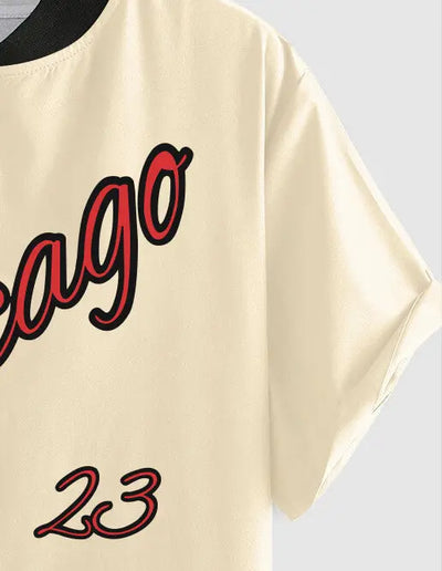 Mens Chicago Graphic Baseball Shirt Kosyway