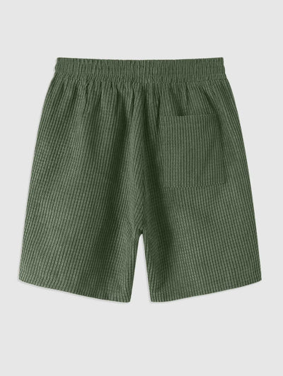 Mens Corduroy Drawstring Shorts Kosyway