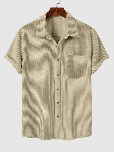 Mens Corduroy Front Pocket Shirt Kosyway