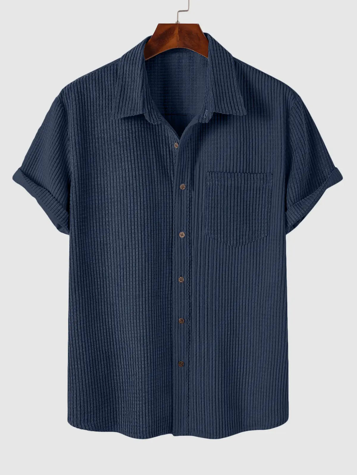 Mens Corduroy Front Pocket Shirt Kosyway