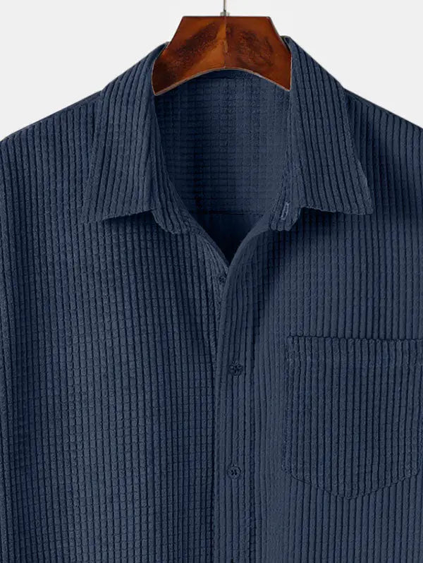 Mens Corduroy Front Pocket Shirt Kosyway