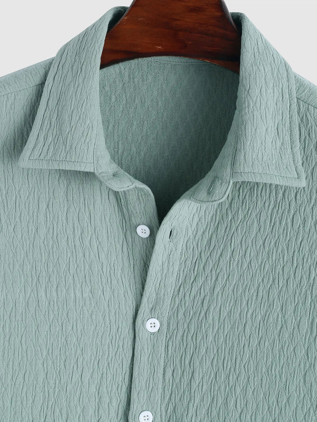 Mens Cotton and Linen Textured Casual Shirt Kosyway