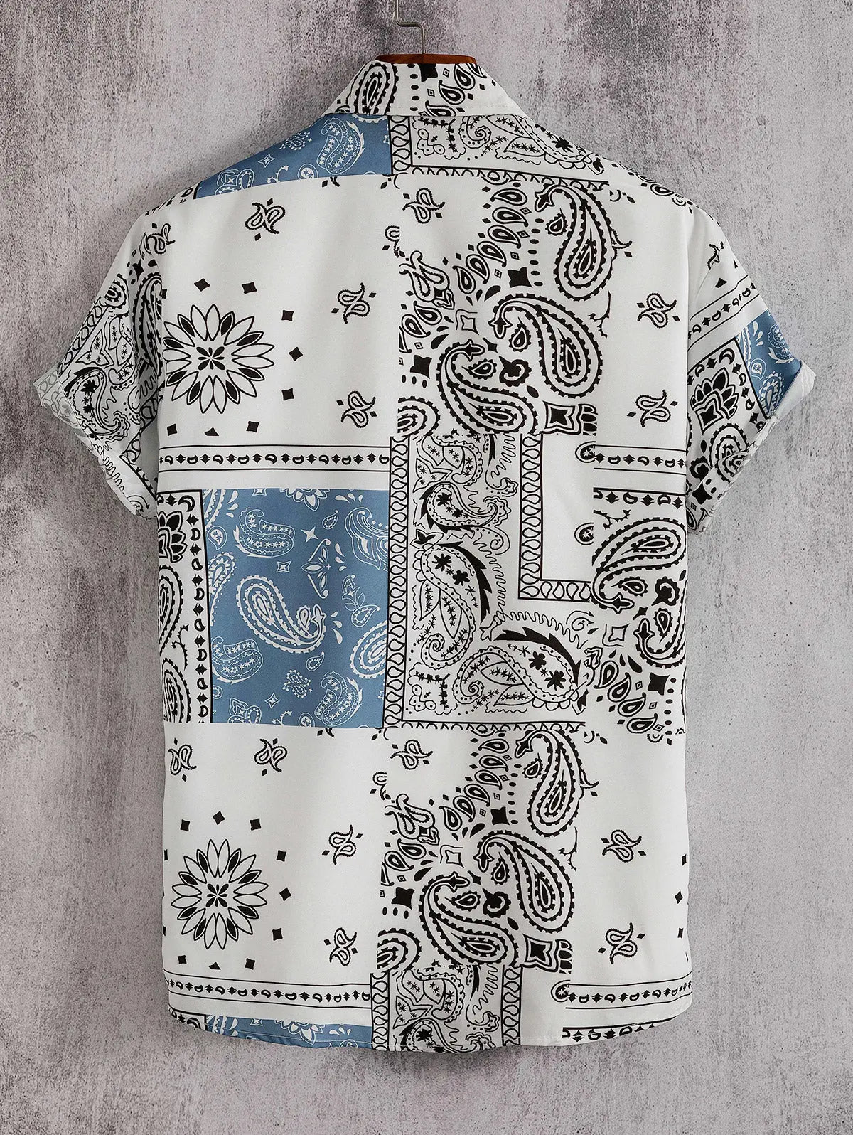 Mens Ethnic Style Paisley Pattern Shirt Kosyway