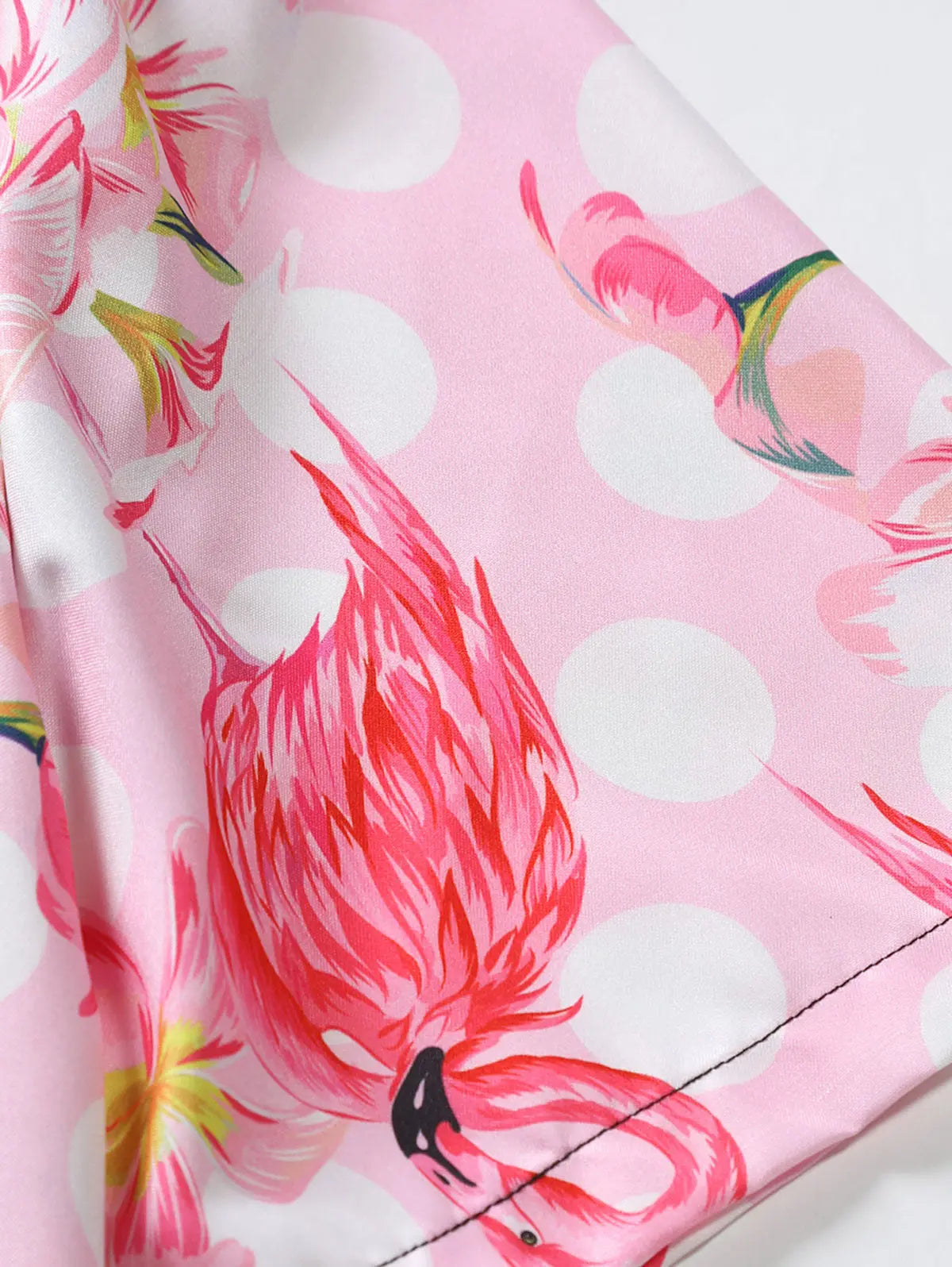 Mens Flamingo Flowers Pattern Shirt Kosyway