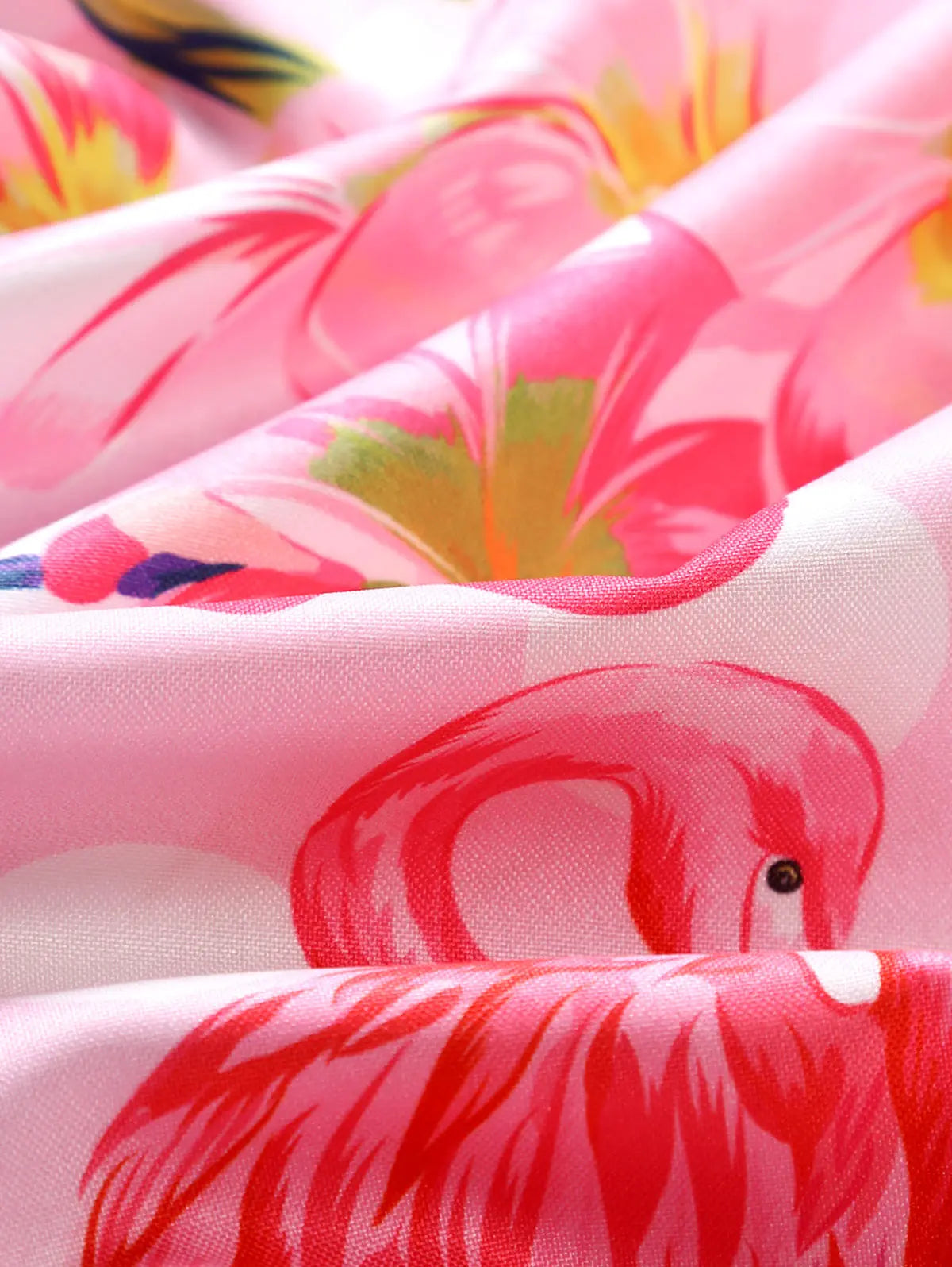 Mens Flamingo Flowers Pattern Shirt Kosyway