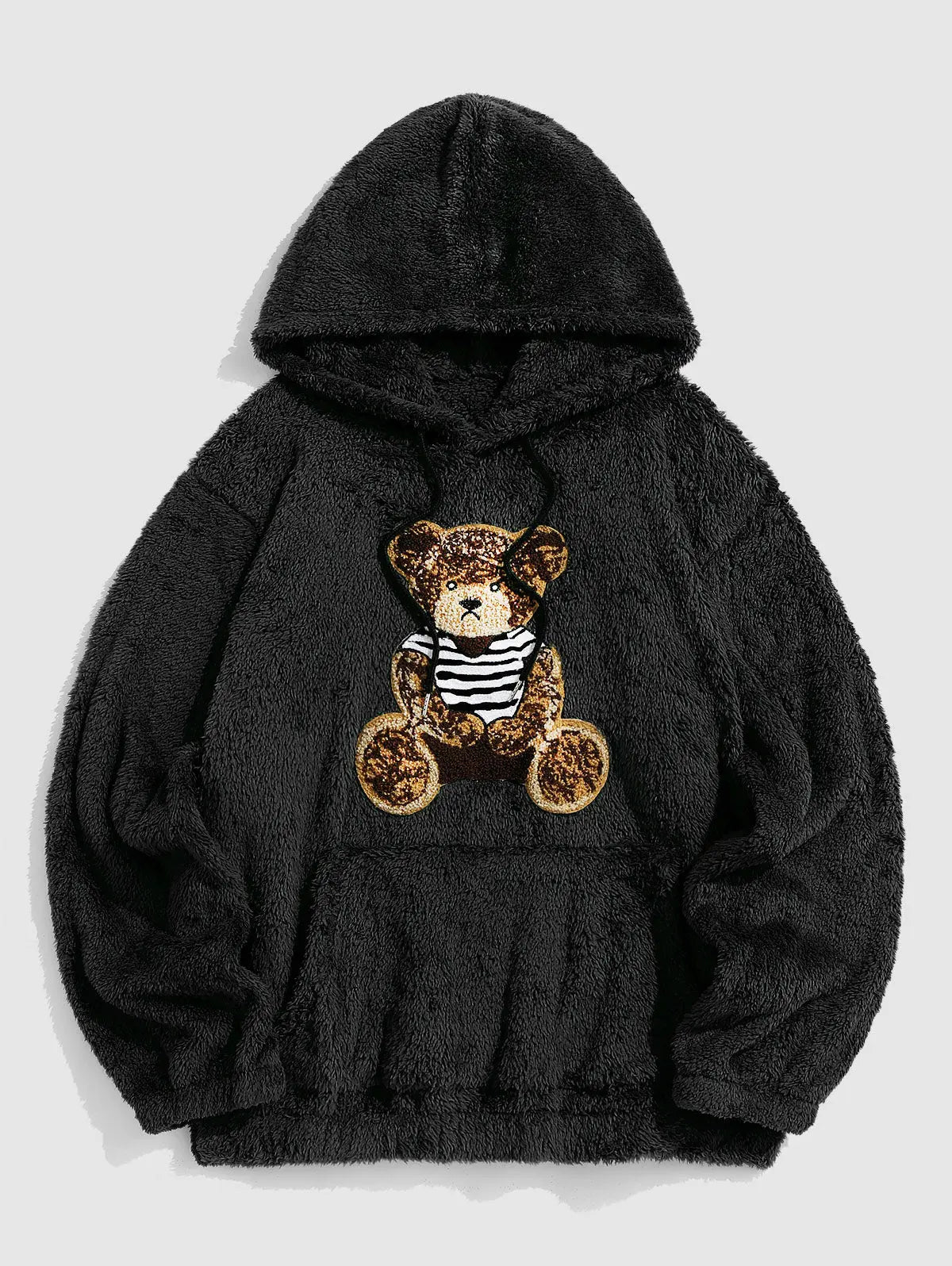 Mens Fluffy Teddy Bear Hoodie Kosyway