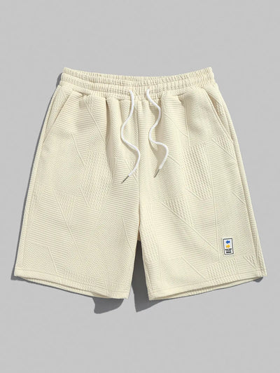 Mens Geometric Drawstring Shorts Kosyway