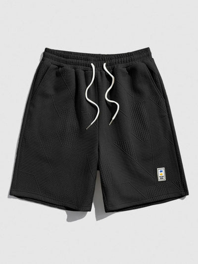 Mens Geometric Drawstring Shorts Kosyway