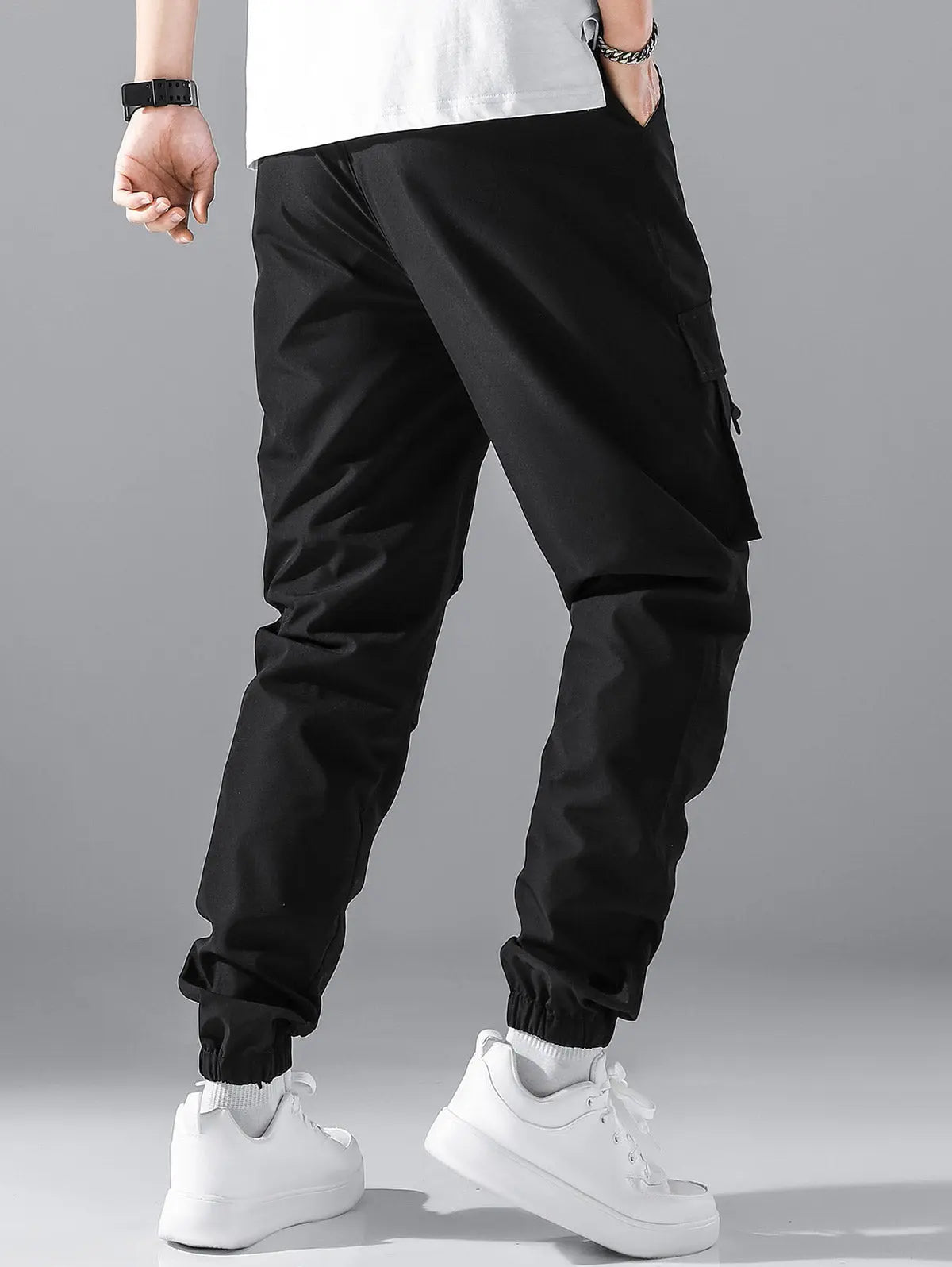 Mens Letter Graphic Cargo Pants Kosyway