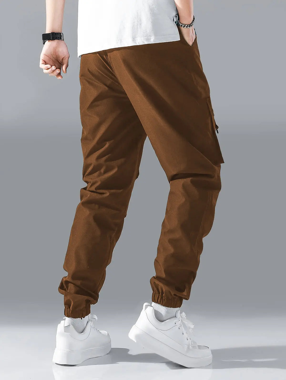 Mens Letter Graphic Cargo Pants Kosyway