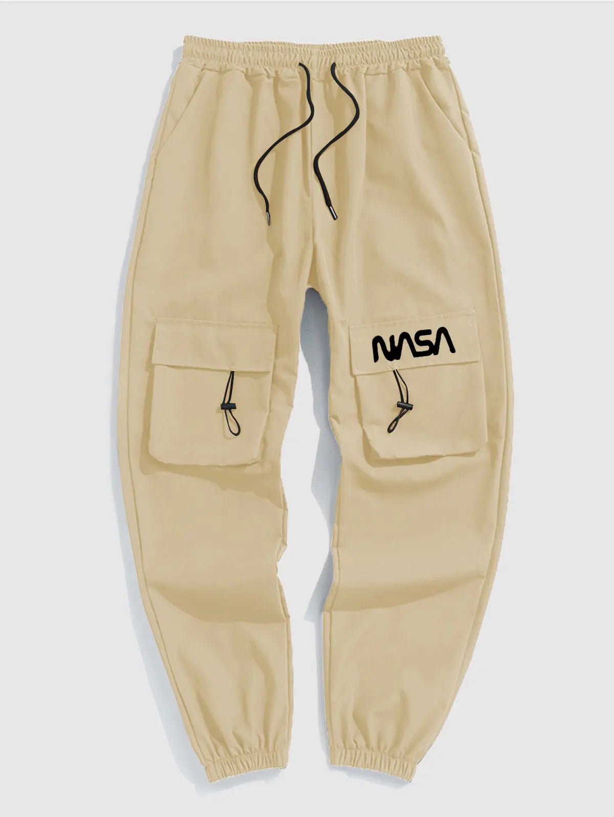 Mens Letter Graphic Cargo Pants Kosyway